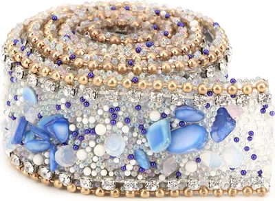 Produktbild von 2,5 cm DIY Diamond Mesh Wrap Roll Kristall Strasskettenverkleidungsbanddekoration (#06)
