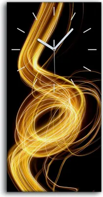 Produktbild von Wandbild Leinwand Bilder mit Uhr Geräuschlos 30x60 Malerei Abstrakte Kunst - weiße Hände