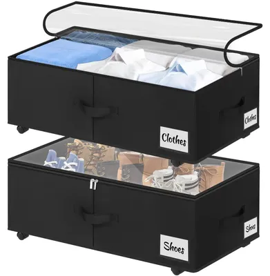 Produktbild von Omgoods – Set aus 2 Aufbewahrungsboxen für unter dem Bett