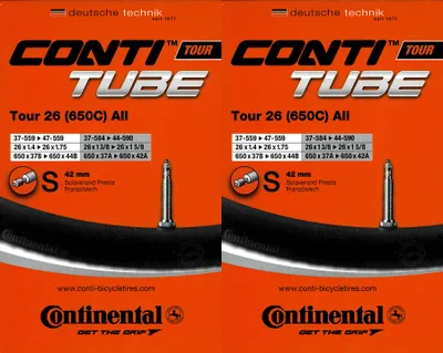 Produktbild von 2x Continental Tour 26 all Schlauch 26 Zoll SV (37/47-559/597) SV 42mm