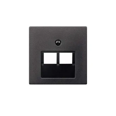 Produktbild von Merten Zentralplatte f.UAE 2fach 298014 anthrazit System M