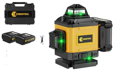 Produktbild von Laser-Nivelliergerät, 16-Linien-Präzision, Selbstnivellierungsfunktion, Box mit Stativ