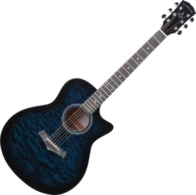 Zdjęcie produktu dla Gitara akustyczna Arrow Tiger Series Blue z wycięciem