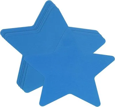 Immagine prodotto di Set di 100 fogli di carta a forma di stella blu, 9x9 cm, per progetti fai da te