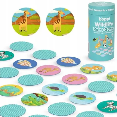Produktbild von BOPPI, Memo-Rätsel mit Wildtieren