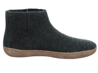 Produktbild von glerups Ledersohle Boots Filzstiefelette bietet hohen Tragekomfort, Flexibles Design für einfaches Hineinschlüpfen, Wolle absorbiert Feuchtigkeit effektiv