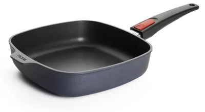 Productafbeelding van Woll Diamond Lite, vierkante braadpan met los handvat: 24 x 24 cm, 5,5 cm hoog. Geschikt voor alle warmtebronnen, inclusief inductie