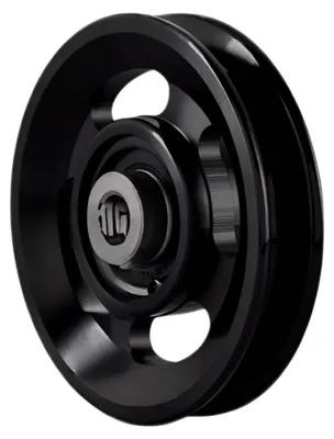 Productafbeelding van Aluminium Katrolwiel voor Fitnessapparatuur en Garagedeuren (Zwart, 114-115mm)