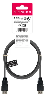 Produktbild von VIVanco™Vergoldetes HDMI 2.0-Kabel