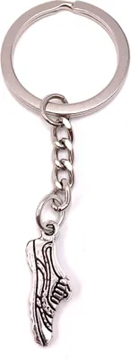 Immagine prodotto di Onwomania portachiavi scarpa sportiva scarpa da ginnastica ciondolo in metallo argento fascino