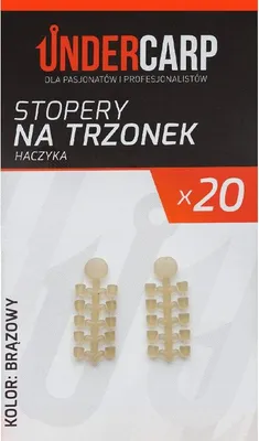 Obrázek produktu pro Hnědé zarážky na dřík háčku pod kaprem