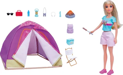 Image de WIKY Poupée avec tente et effets 30 cm