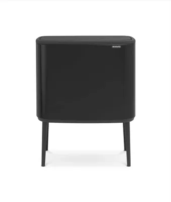 Immagine prodotto di Contenitore per la raccolta differenziata, capacità 11 + 23 litri, colore: nero opaco