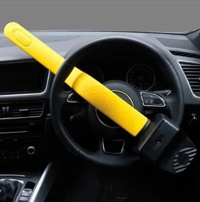 Image de Stoplock Pro Elite - Cadenas de volant noir et jaune - Antivol pour voiture