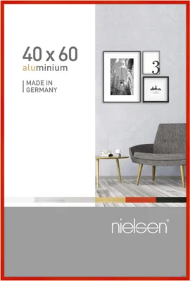 Produktbild von nielsen Aluminium Bilderrahmen Pixel, 40x60 cm, Tornado Rot