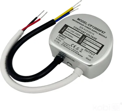 Productafbeelding van Voedingseenheid, behuizing, 12V, 60W, 5,00A, IP67, Kobi