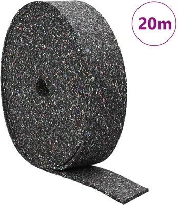 Productafbeelding van Rubbergranulaatrol Zwart 2000 x 5 x 1 cm Rubber