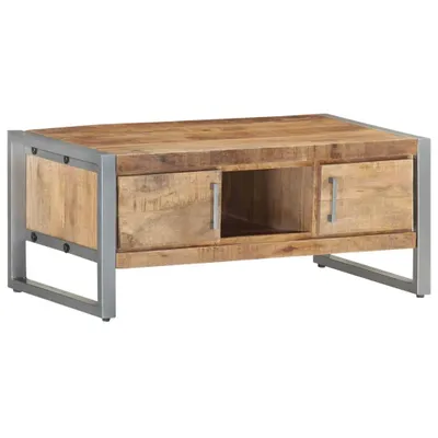 Produktbild von The Living Store Couchtisch 95x50x40 cm Raues Mangoholz