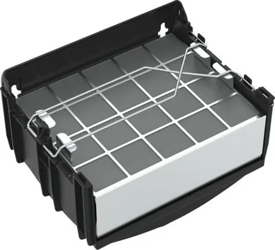 Produktbild von Neff Z51FXJ0X0, Recycling-Set für Dunstabzugshaube, Schwarz, Silber, Weiß, Neff, 253 mm, 200 mm, 193 mm