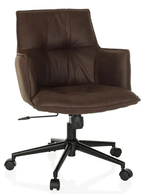 Obrázok produktu pre hjh LIVING Home Office Kancelárska stolička SOLAO LIFE Kancelárska stolička s podrúčkami Látková otočná stolička