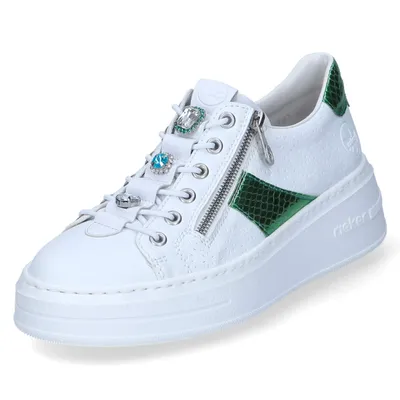 Produktbild von Rieker Damen Low Sneaker Weiß Kunstleder Größe: 40
