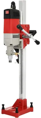 Obrázek produktu pro Diamantová jádrová vrtací korunka – jádrová vrtačka na beton – výkon 2300 W – průměr až 165 mm – hloubka vrtání 80 cm – otáčky 740 ot./min – M22 – mokré i suché vrtání