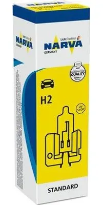 Image de 1 ampoule NARVA H2 feux de route 12 V 55 W X511 halogène 484203000