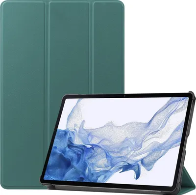 Produktbild von Mobigear Tri-Fold Samsung Galaxy Tab S9 Hülle Klapphülle - Grün