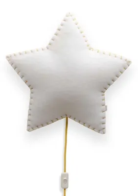 Image de Buokids lampe douce veilleuse/applique étoile, Couleur de la couture: jaune; Version: Applique