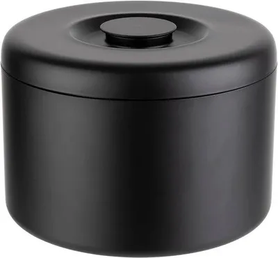 Productafbeelding van Ijsblokjeshouder met 6 liter inhoud, ijsemmer/ijsbox van aluminium, 27 cm x 27 cm x 20 cm, niet vaatwasmachinebestendig, zwart