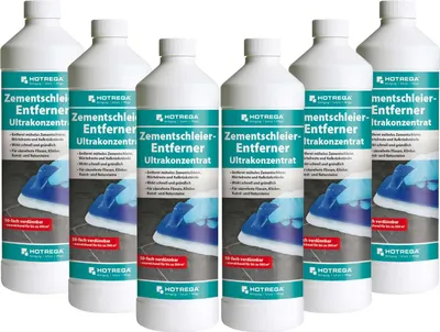 Produktbild von HOTREGA Zementschleier Entferner Ultrakonzentrat 1 L, Reinigungs-Konzentrat, Steinreiniger, saurer Reiniger, Grundreiniger, Fliesenreiniger
