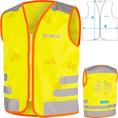 Produktbild von Wowow Sicherheitsweste Nutty Jacket für Kinder, WOWOW, Größe M, gelb