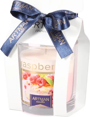 Image de Bougie de Noël en verre COOKIES RASPBERRY 130 g