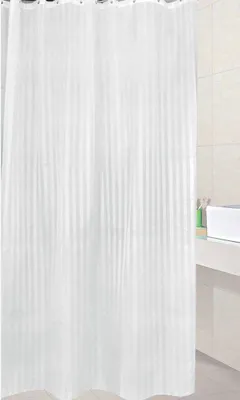 Produktbild von Aqualine Duschvorhang 180x200cm, PE, Weiß