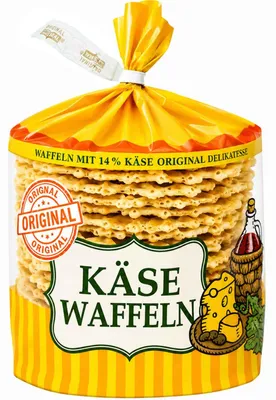Produktbild von Käsewaffeln Original 100g, KI-generiertes Bild