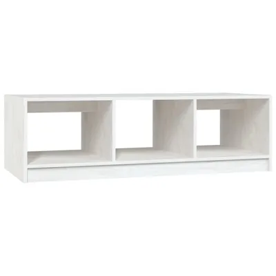 Immagine prodotto di Tavolino bianco 110x50x34 cm in legno di pino massiccio