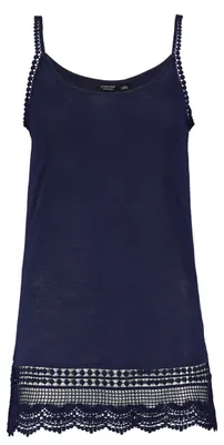 Produktbild von EIGHT 2 NINE Spaghetti Kleid-Top mit Häkelsaumdetails Größe: S