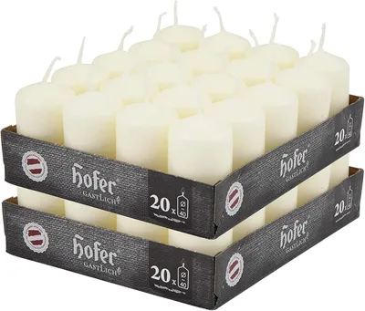 Obrázok produktu pre Votívne sviečky 4 x 7 cm, slonovinová kosť, 40 ks, pre reštaurácie