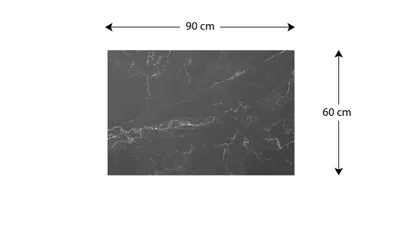 Zdjęcie produktu dla Tablica magnetyczna na magnesy METALboards, marmur czarny 90x60 cm + zestaw akcesoriów GRATIS