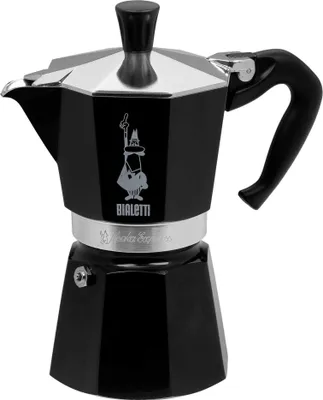 Produktbild von Bialetti Moka Express - Mokka-Kanne - Schwarz - Aluminium - 6 Tassen - 1 Stück(e)