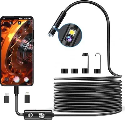Immagine prodotto di Endoscopio per iPhone - Telecamera di ispezione - Impermeabile - Telecamera HD - Premium