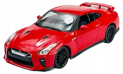 Produktbild von Bburago 2017 Nissan GT-R Modellauto Rot Metall