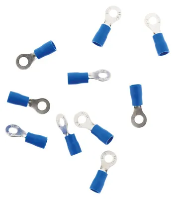 Image de 10 douilles rondes bleues de 4 mm