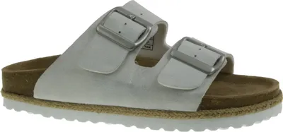 Produktbild von Piece of Mind Damen Pantolette Sandale Lederfussbett weiß EUR 40