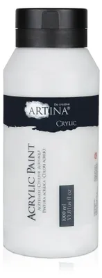 Produktbild von Artina Acrylfarben 1000 ml Tube Titanweiss Crylic Hohe Pigmentierun