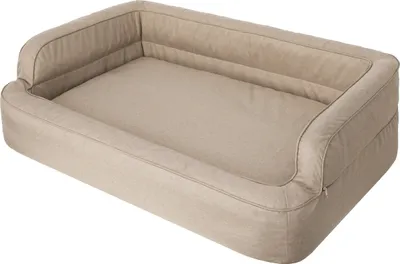 Produktbild von Hundebett, Möbel für Tiere, Katzenbett, Abnehmbar Bezug, Hundekorb, Hundekissen, Hundeliege, Schlafplätze, Hundesofa, Beige, XXL: 117x79 cm