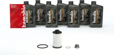 Produktbild von TCMATIC Ölwechselkit für Automatikgetriebe Satz Doppelkupplungs 6 Gang 7L für VW Golf VII Schrägheck (5G1, BQ1, BE1, BE2) 02E DSG DQ250