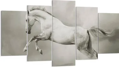 Produktbild von Bild auf Leinwand - Leinwandbild - Pferd Tier - 160x85cm - Wand Bild - Wanddeko - Wandbilder - Leinwanddruck - Bilder - Kunstdruck - Wanddekoration - Leinwand bilder - Wandkunst - EA160x85-3542