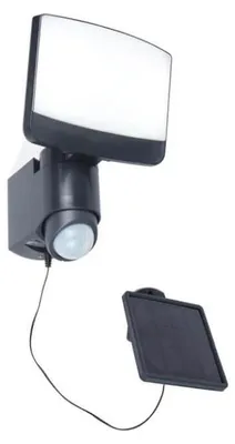 Obrázok produktu pre Lutec LED vonkajšie nástenné svetlo Sunshine antracit IP44 7,5W 500lm studená biela 5000K solárny detektor pohybu