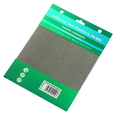 Immagine prodotto di Carta abrasiva al corindone, 3 fogli assortiti - Savy